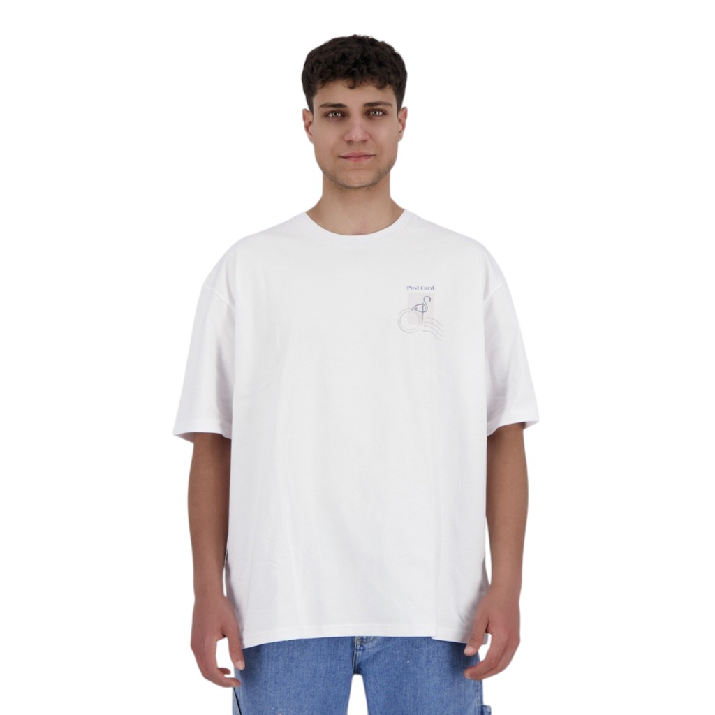 T-shirt oversized homme manches courtes POST CARD