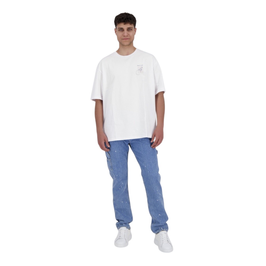 T-shirt oversized homme manches courtes POST CARD