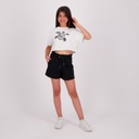 T-shirt crop fille manches courtes TORTUE