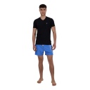 T-shirt slim homme manches courtes col v avec  broderie
