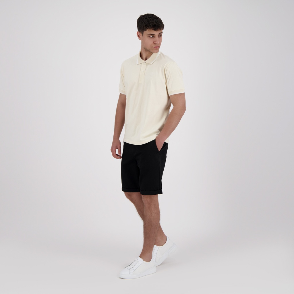 Polo homme manches courtes en jersey avec broderie