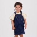 Robe salopette bébé en jeans