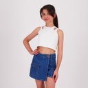 Débardeur crop fille cut-out