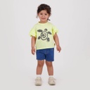 T-shirt bébé fille manches courtes avec volant TURTLE