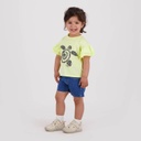 T-shirt bébé fille manches courtes avec volant TURTLE