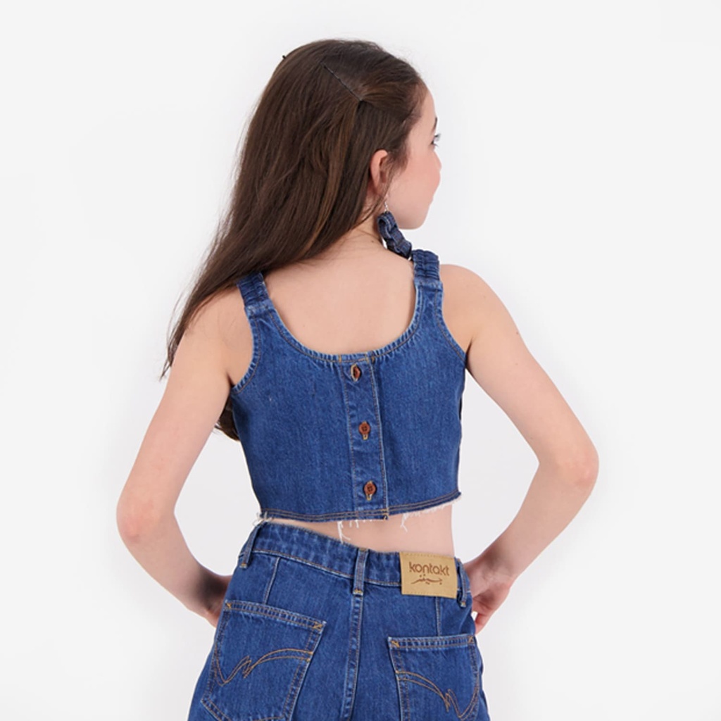 Top fille en jeans