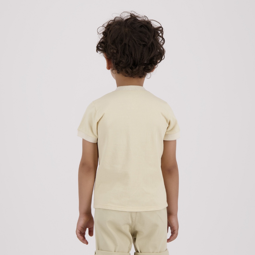 Polo bébé col mao avec broderie