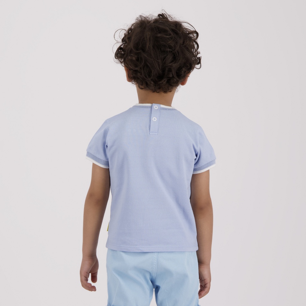 T-shirt bébé garçon manches courtes avec bande rectiligne