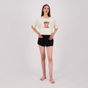 Ensemble femme manches courtes t-shirt et short POP CORN