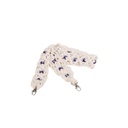 Bandoulière macramé  avec perles en verre