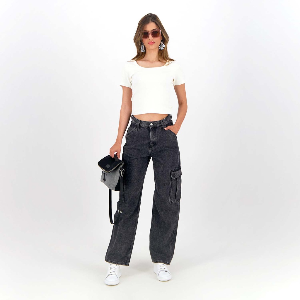 Cargo jeans femme - KAMILA