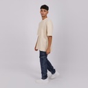 T-shirt oversized homme manches courtes الدوام ينقب الرخام