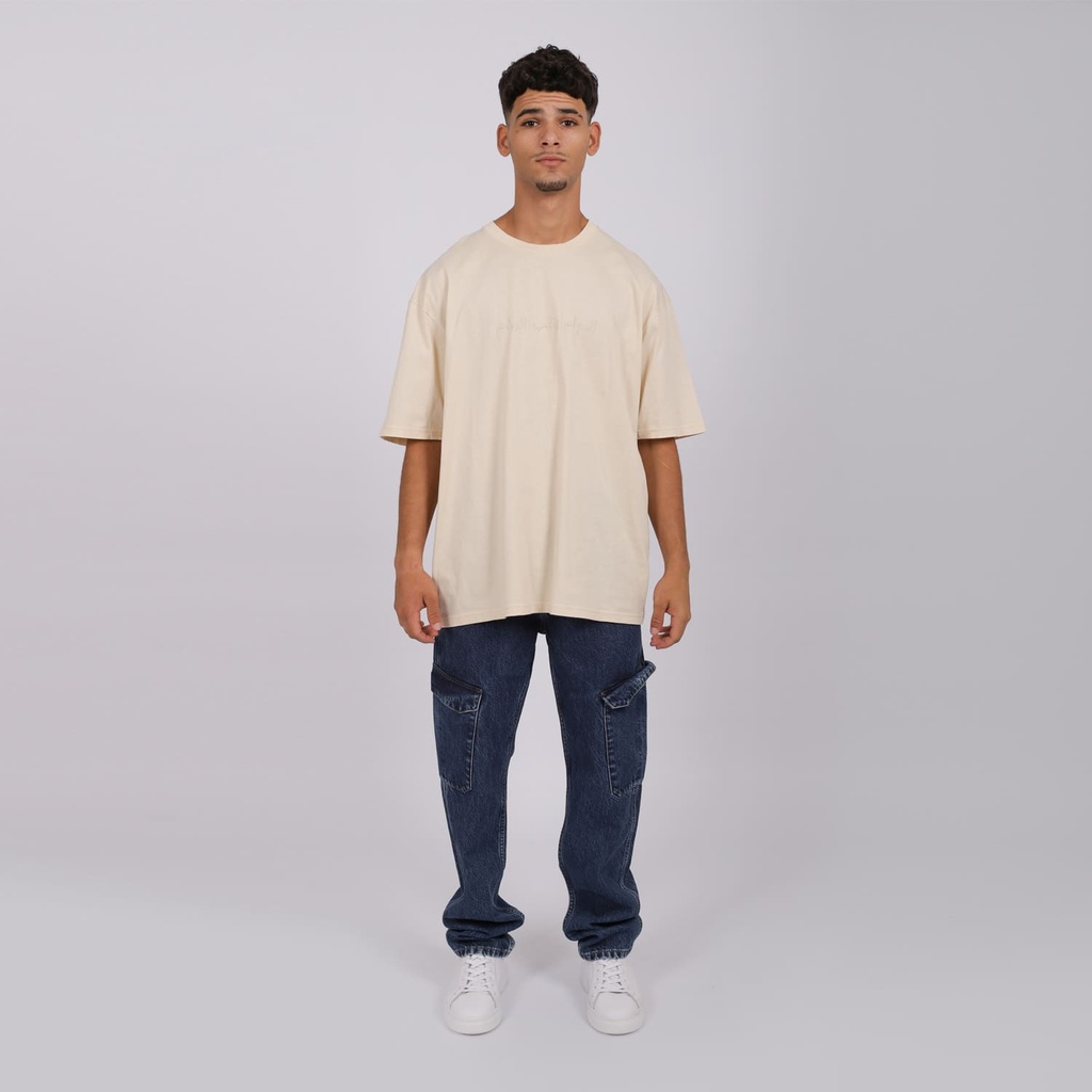 T-shirt oversized homme manches courtes الدوام ينقب الرخام