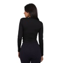 T-shirt femme manches longues avec ouverture poitrine