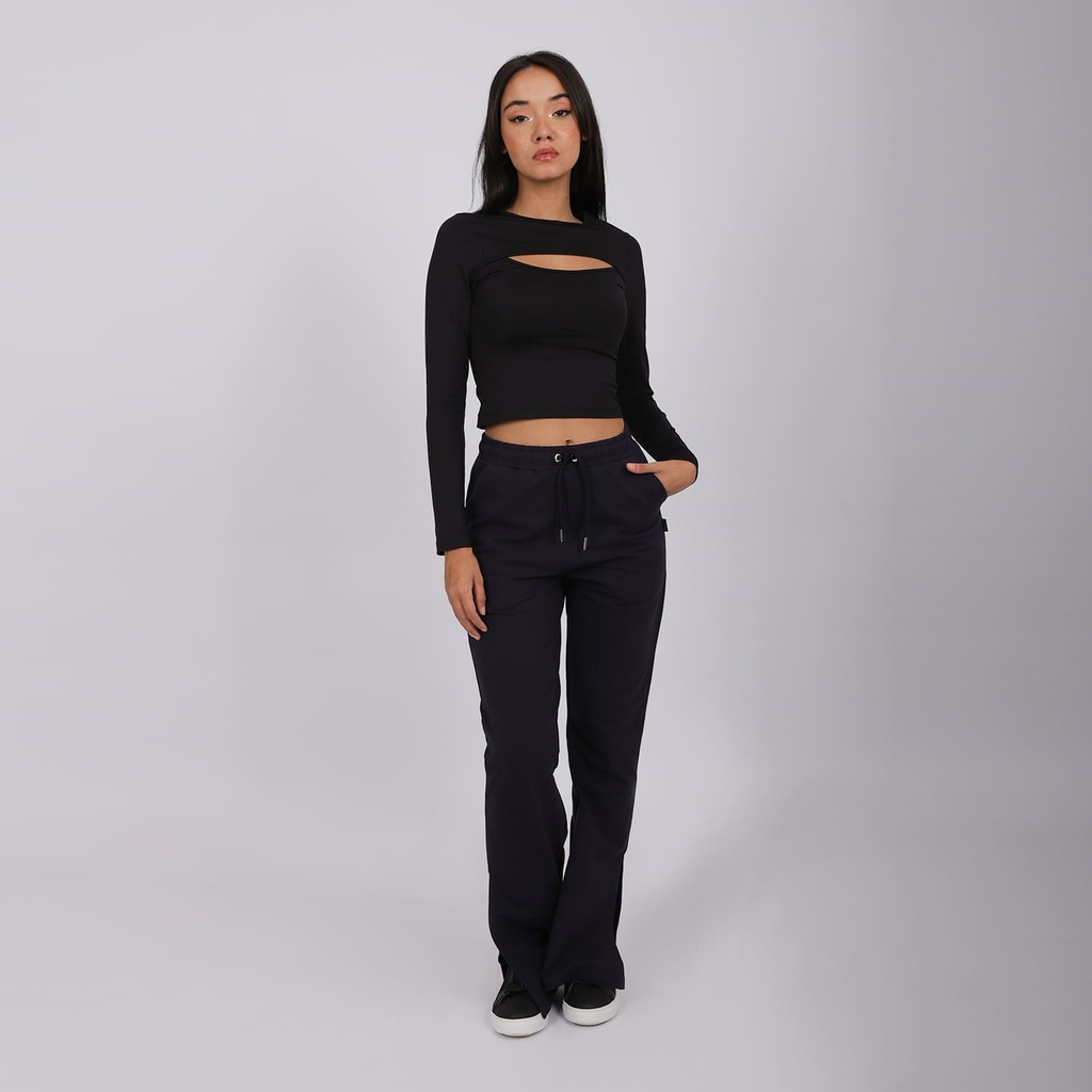 Jogger flare femme avec fente coté