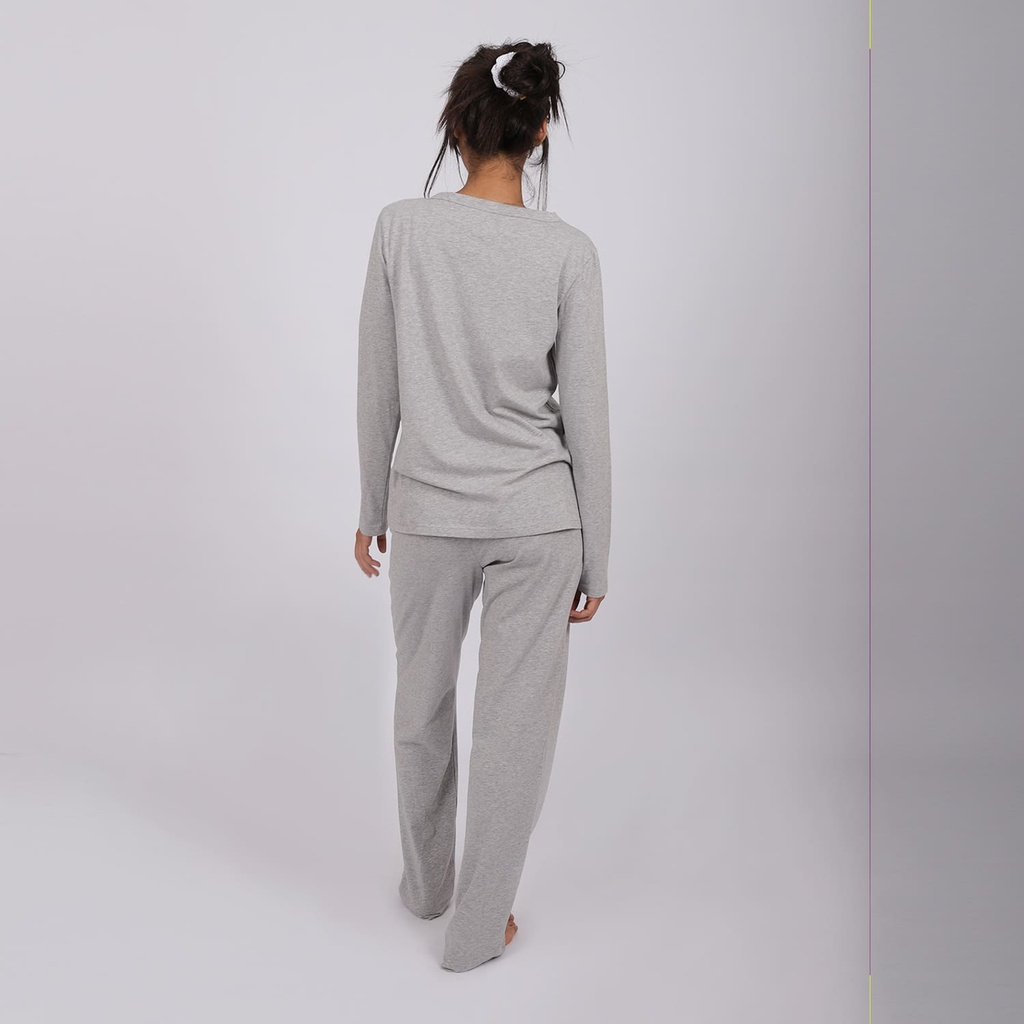 Ensemble femme bretelle imprimé point et pantalon