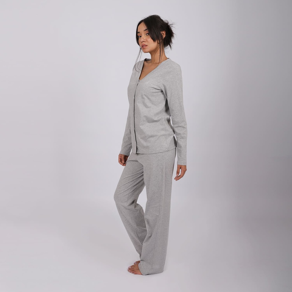 Ensemble femme bretelle imprimé point et pantalon