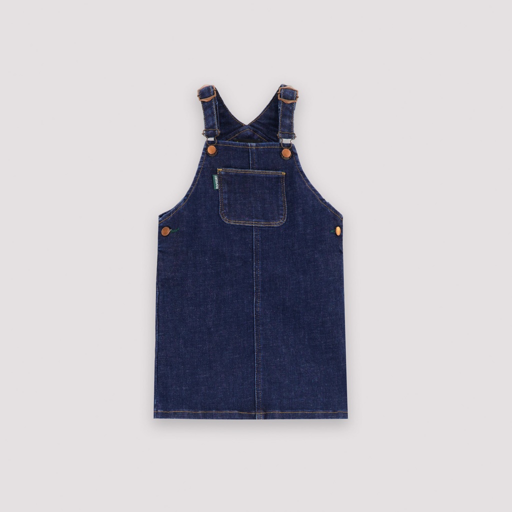 Robe salopette bébé en jeans