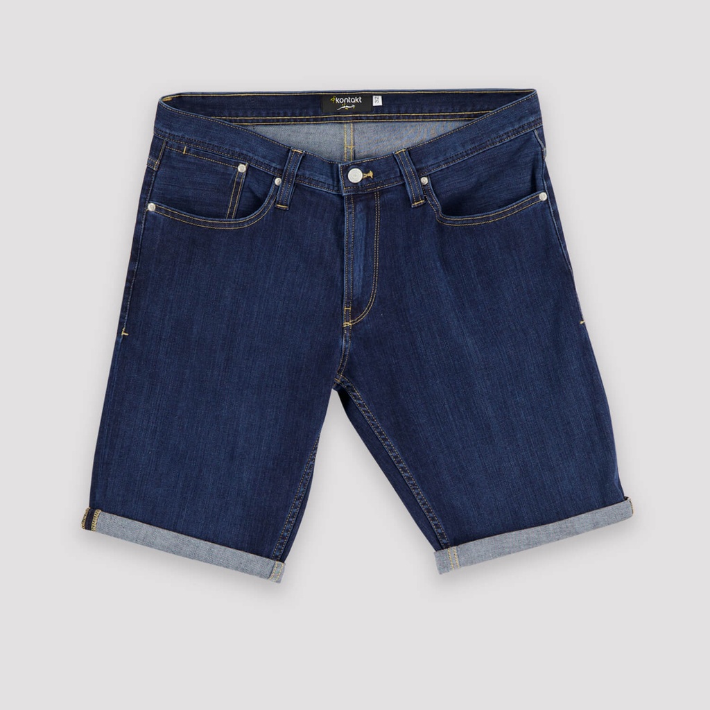 Short homme en jeans avec revers - YASSINE