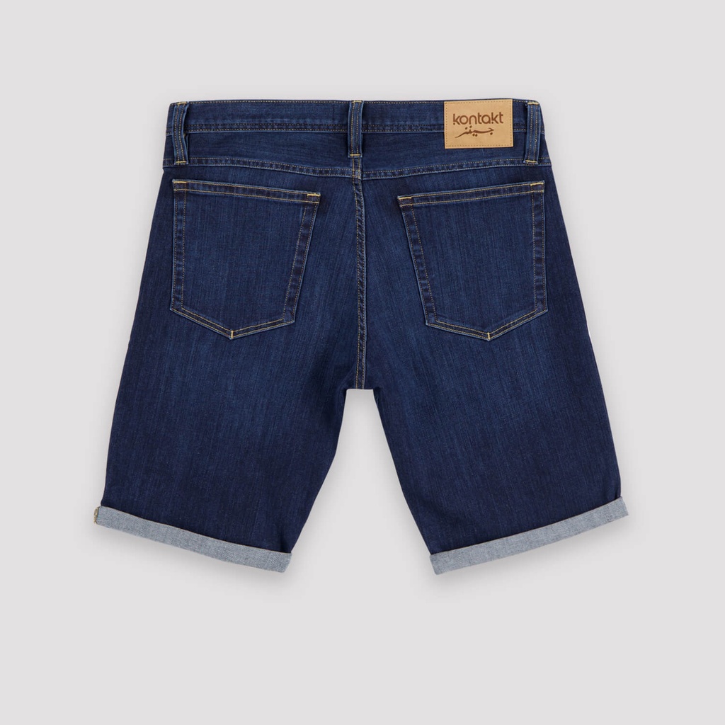 Short homme en jeans avec revers - YASSINE