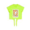 T-shirt sur taille femme manches courtes avec nœud VISAGE