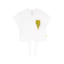 T-shirt sur taille femme manches courtes avec nœud POT DE SMILEY