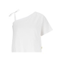 T-shirt femme manche dénudé avec broderie