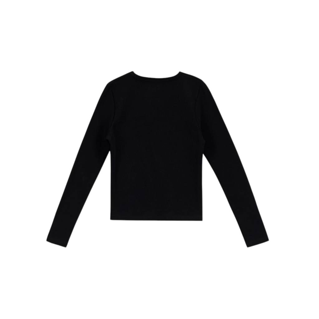 T-shirt femme manches longues cut out