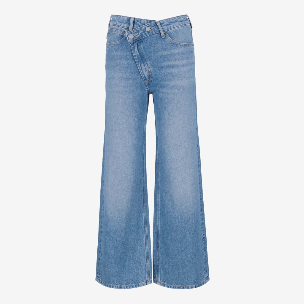 Super Straight jeans femme avec braguette décalé- SARRA 2.0
