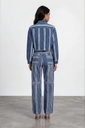 Veste bi-couleurs oversized unisexe en jeans UPCYCLING METHODS TNFW