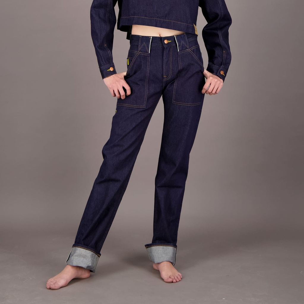 Straight  unisexe selvedge avec revers en jeans Selvedge And Raw Look TNFW