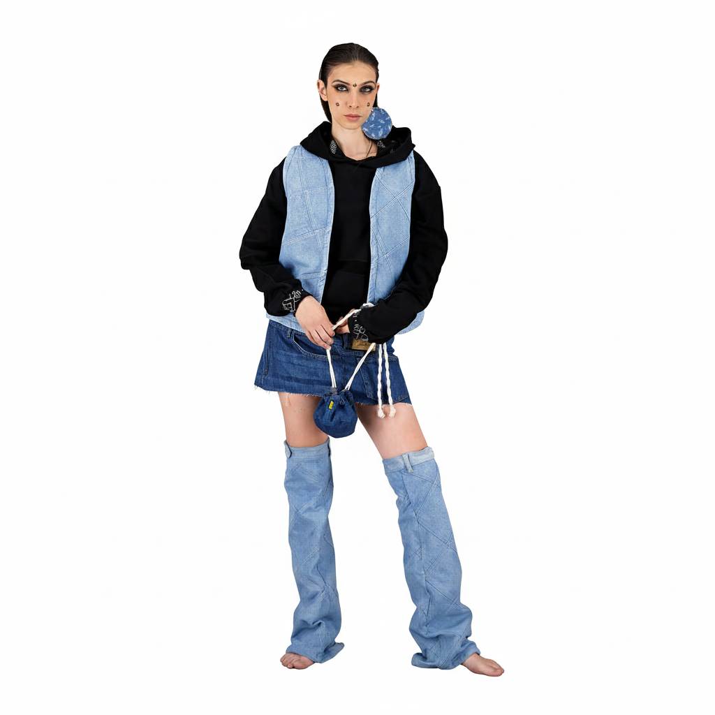 Jambiéres unisexe en jeans UPCYCLING METHODS TNFW