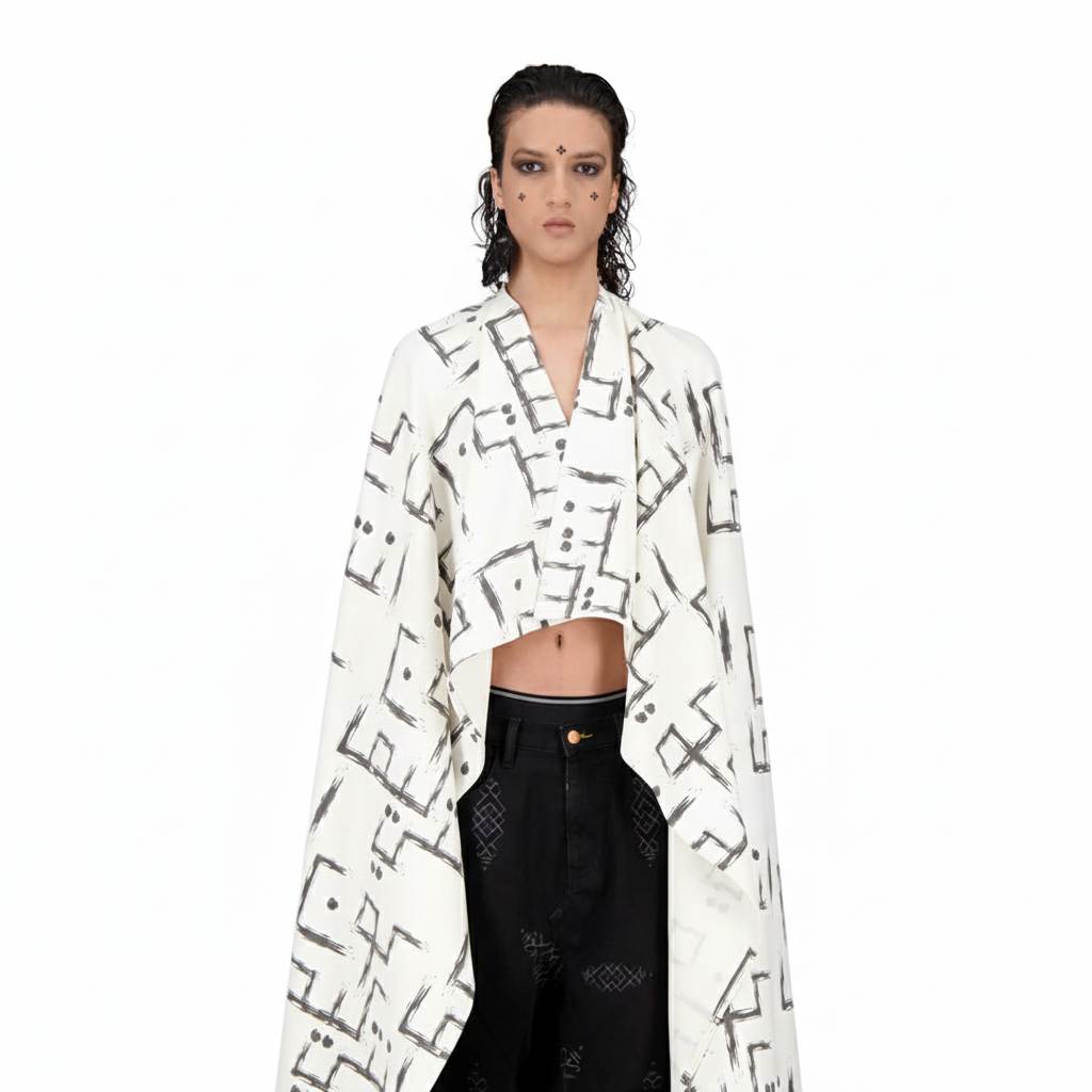 Safseri unisexe en jeans IMPRIME  كون كيما انتي  HEAVY PRINT AND LASER TNFW