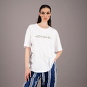 T-shirt oversized unisexe  كون كيما انتي UPCYCLING METHODS TNFW