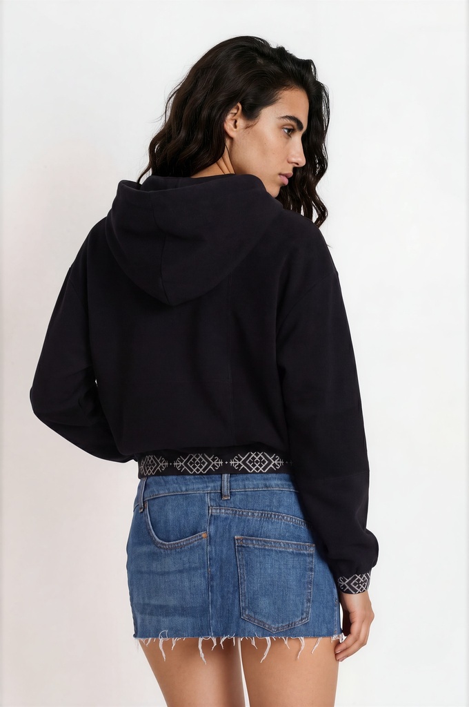 Hoodie oversized unisexe IMPRIME BERBERE  UPCYCLING METHODS TNFW