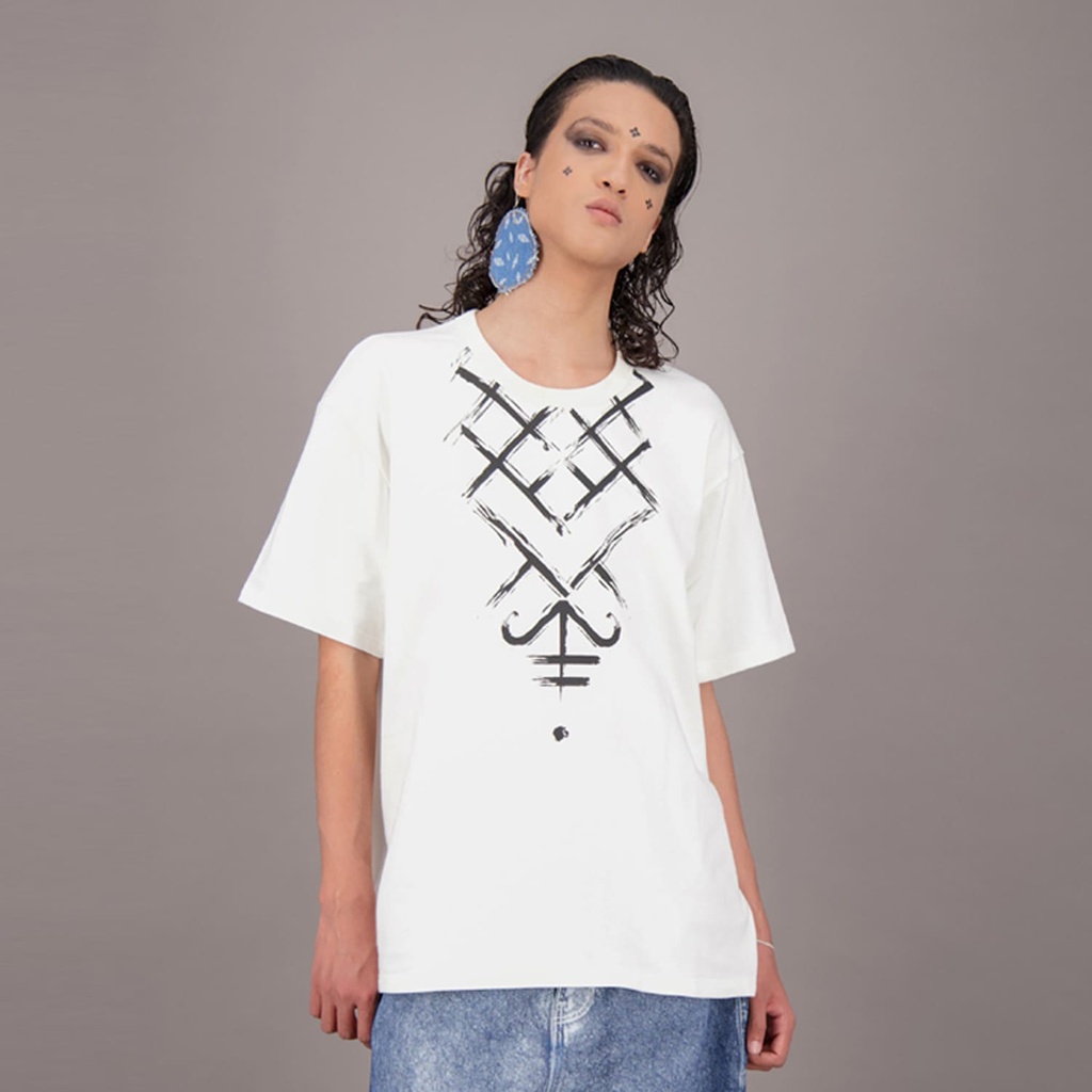 T-shirt oversized unisexe MOTIF BERBERE Heavy Used Effect TNFW