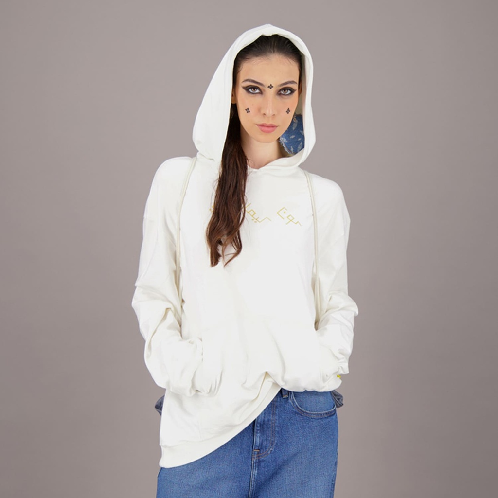 Hoodie oversized unisexe كون كيما انتي Modular TNFW