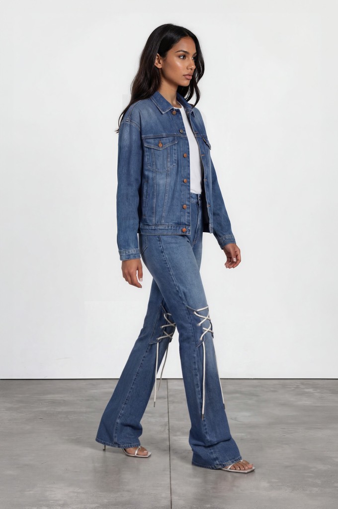 Jacket oversized / Sac unisexe en jeans Modular TNFW
