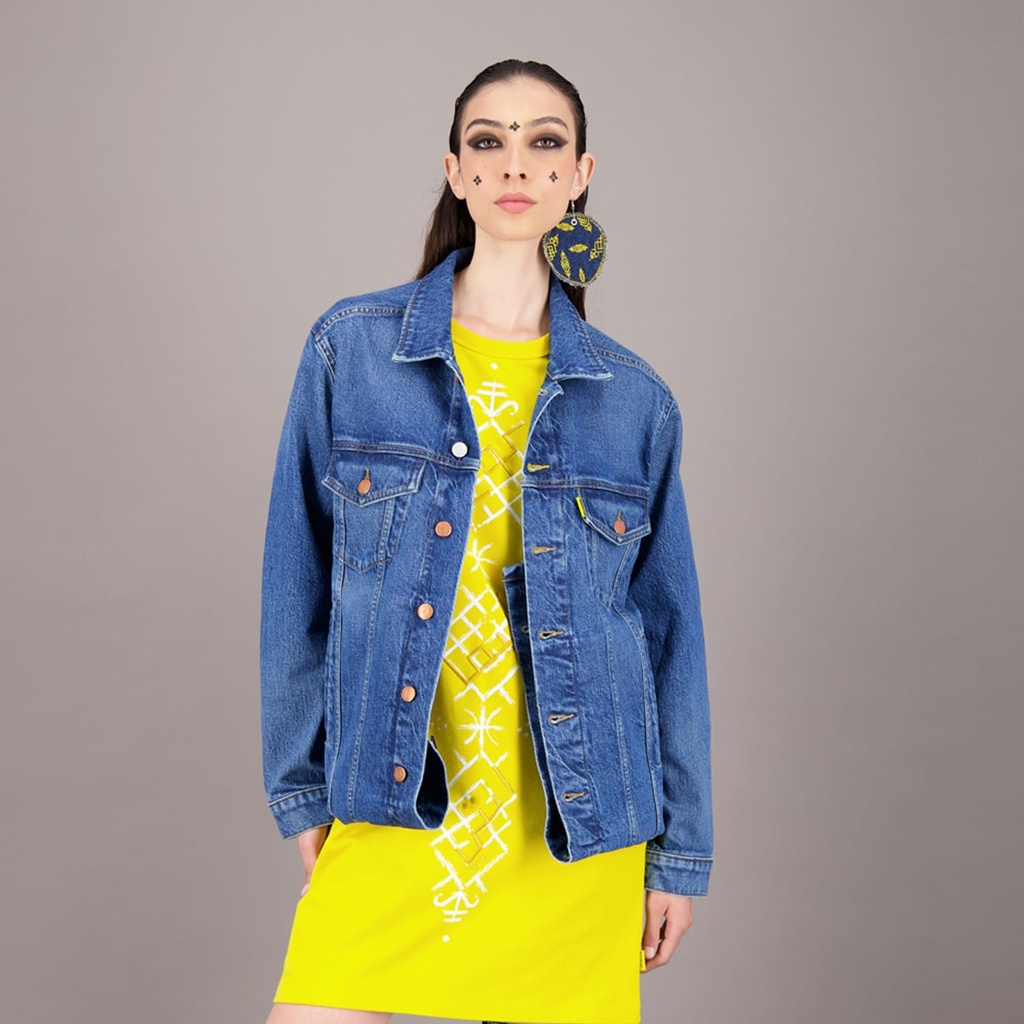 Jacket &amp; veste oversized unisxe en jeans Modular TNFW