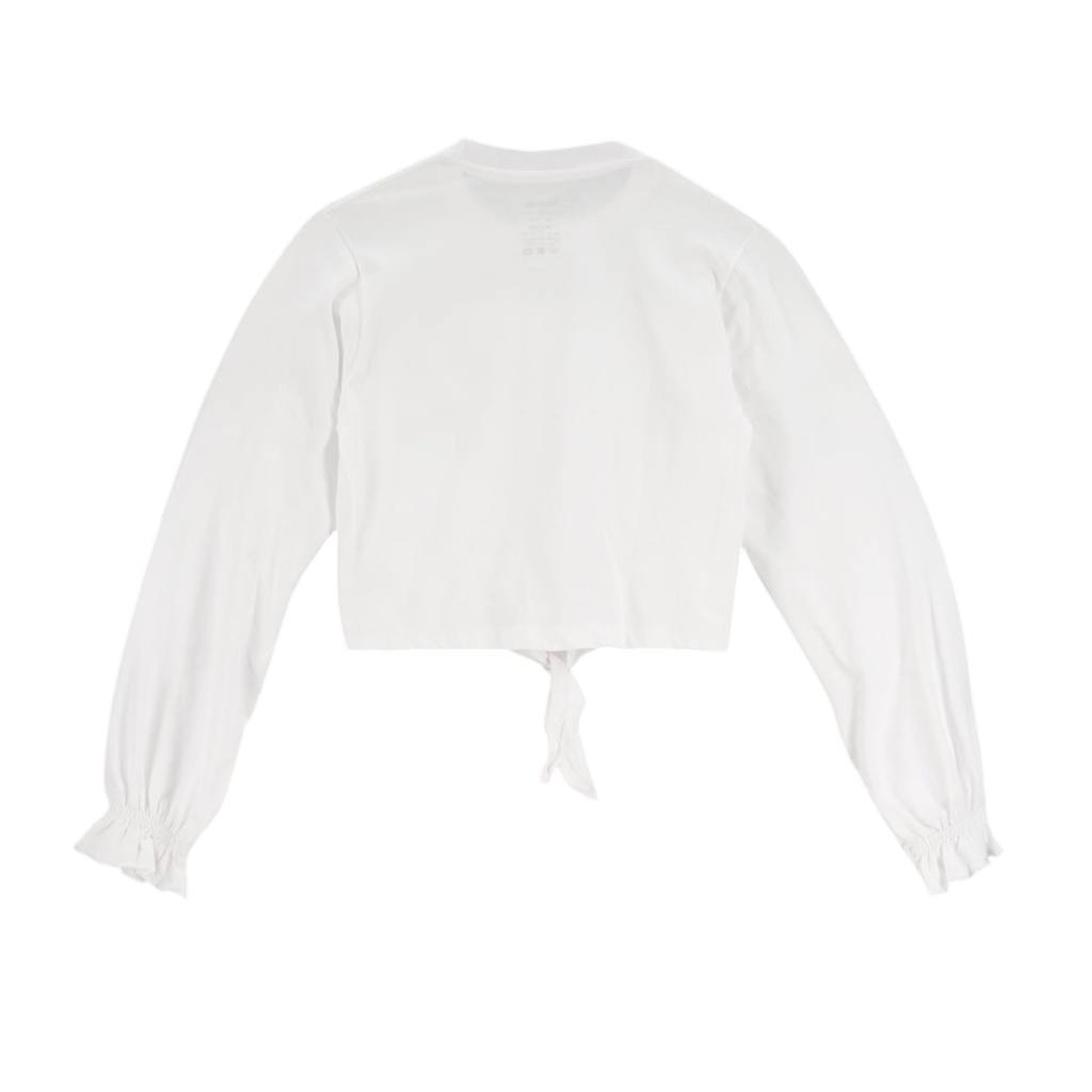 T-shirt femme manches longues avec nœud