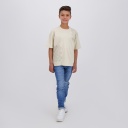 T-shirt oversized garçon manches courtes LOSANGE MARGOUM