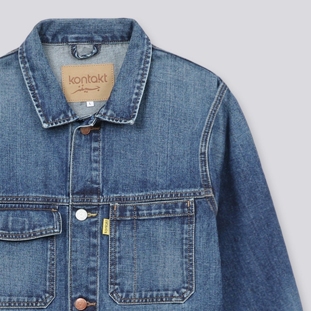 Workwear jacket homme en jeans-WAEL