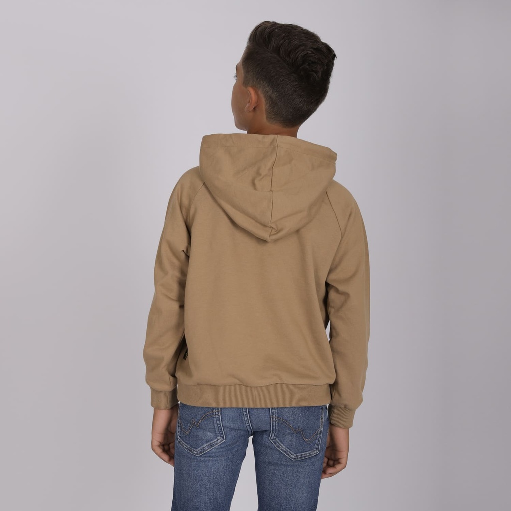 Hoodie garçon manche raglan avec broderie