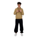 Hoodie homme manches reglan avec broderie