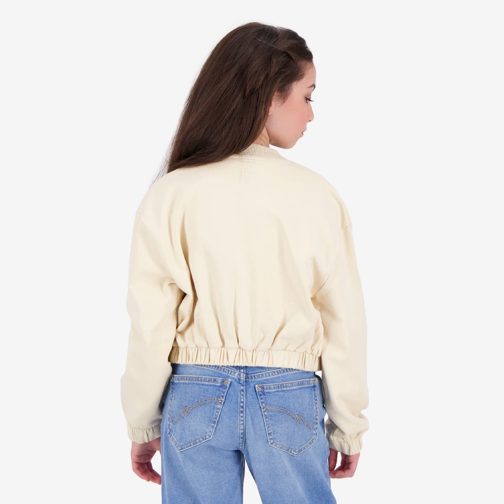 Bombers crop fille avec détails élastique