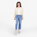 Bombers crop fille avec détails élastique