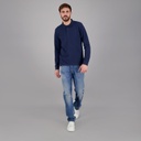 POLO HOMME MANCHES LONGUES AVEC BRODERIE