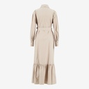 Robe maxi femme avec volant en bas en chaine &amp; trame