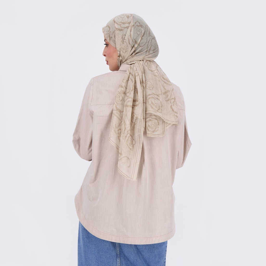 Foulard Flament &amp; fleur Beige