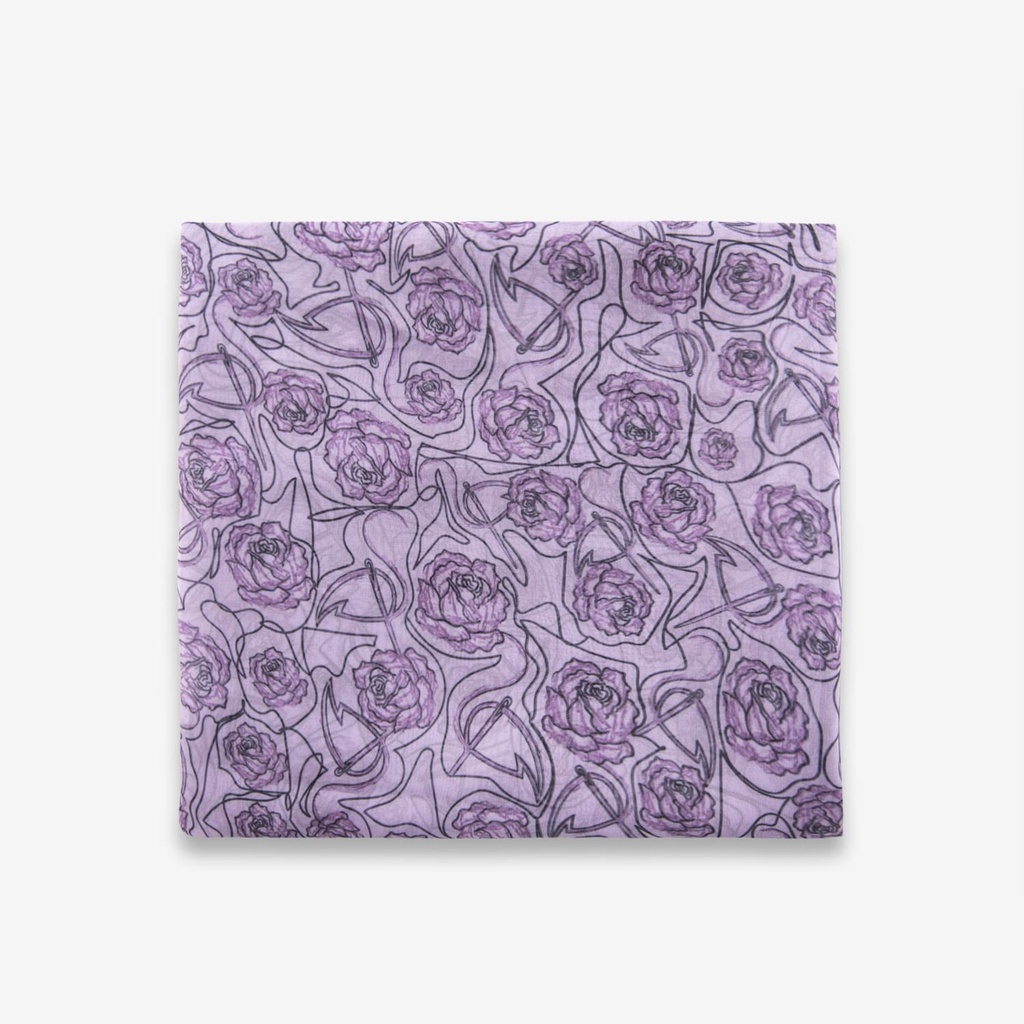 Foulard Flament &amp; fleur Violet